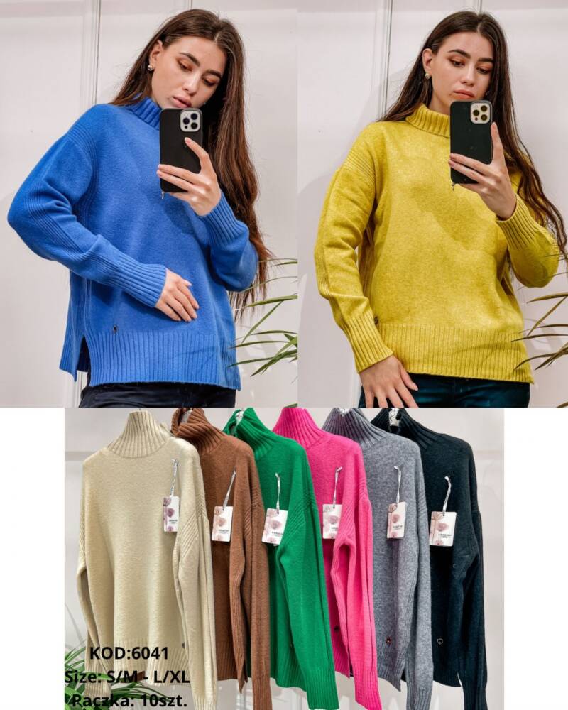 Swetry damskie Roz S/M-L/XL, Mix Kolor .Paczka 10 szt